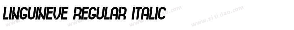 Linguineve Regular Italic字体转换